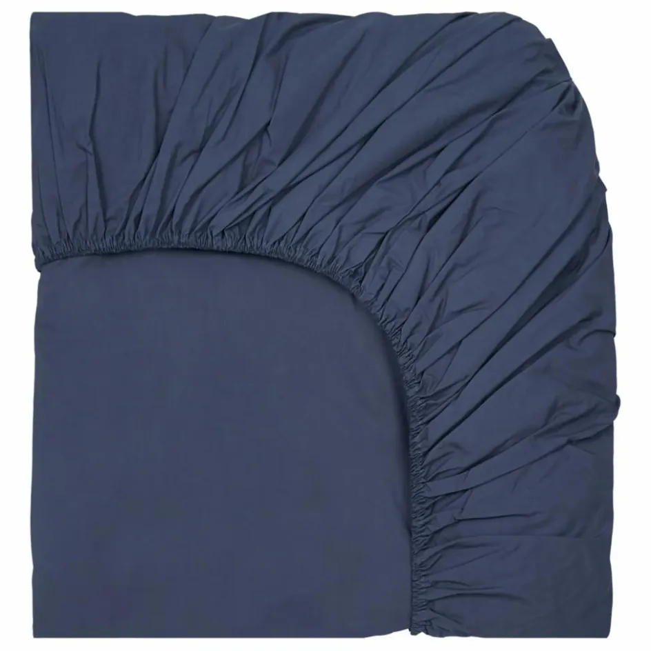 Discount Suite 702 Drap-housse en percale organique | Bleu marine