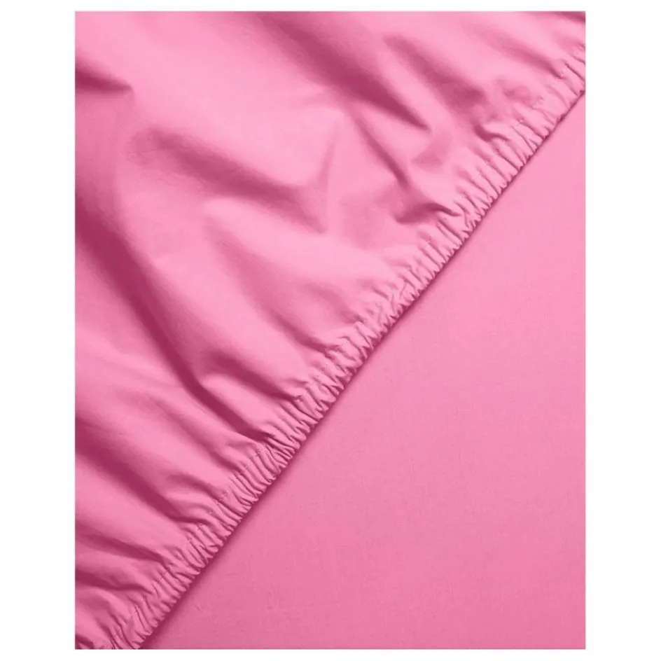 Hot Suite 702 Drap-housse en percale organique - Pink Candy | Rose