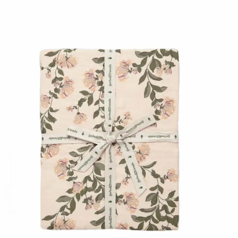Online Drap-housse Honeysuckle en mousseline de coton | Enfant Linge De Lit Bébé|Linge De Lit Bébé