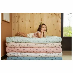 Rose in April Drap-housse Olivia Faon|Enfant Linge De Lit Bébé|Linge De Lit Bébé