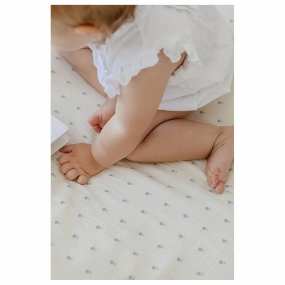 Soft Spot Linge De Lit Bébé|Linge De Lit Bébé*Drap-housse Periwinkle en coton bio |