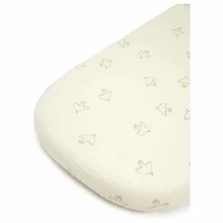 Nobodinoz Drap-housse pour berceau Wabi-Sabi Hoshi Birds || Linge De Lit Bébé|Linge De Lit Bébé