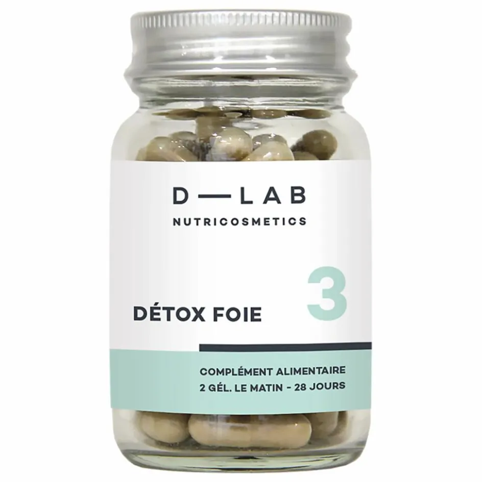 D-LAB NUTRICOSMETICS Détox Foie Complément alimentaire - 1 mois| Compléments Alimentaires