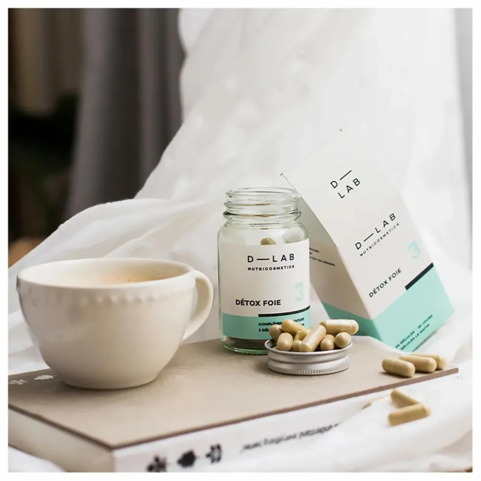 D-LAB NUTRICOSMETICS Détox Foie Complément alimentaire - 1 mois| Compléments Alimentaires