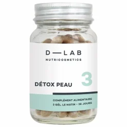 D-LAB NUTRICOSMETICS Détox Peau Complément alimentaire - 1 mois| Compléments Alimentaires