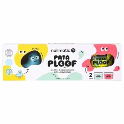 New Nailmatic Kids Duo de pâtes à modeler lavantes Pataploof et moule | Vert