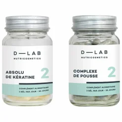 Best D-LAB NUTRICOSMETICS Duo Nutrition-Capillaire - 1 mois Non teinté