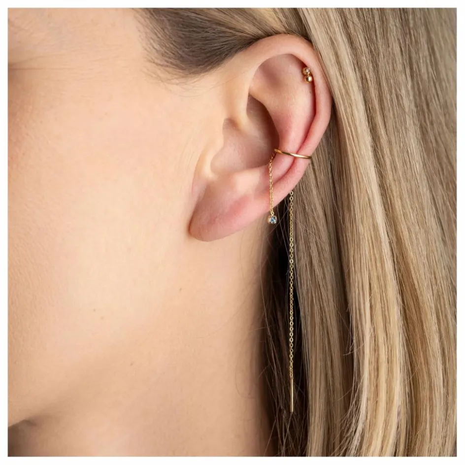 Femme April Please Boucles D'Oreilles*Earcuff Mael |