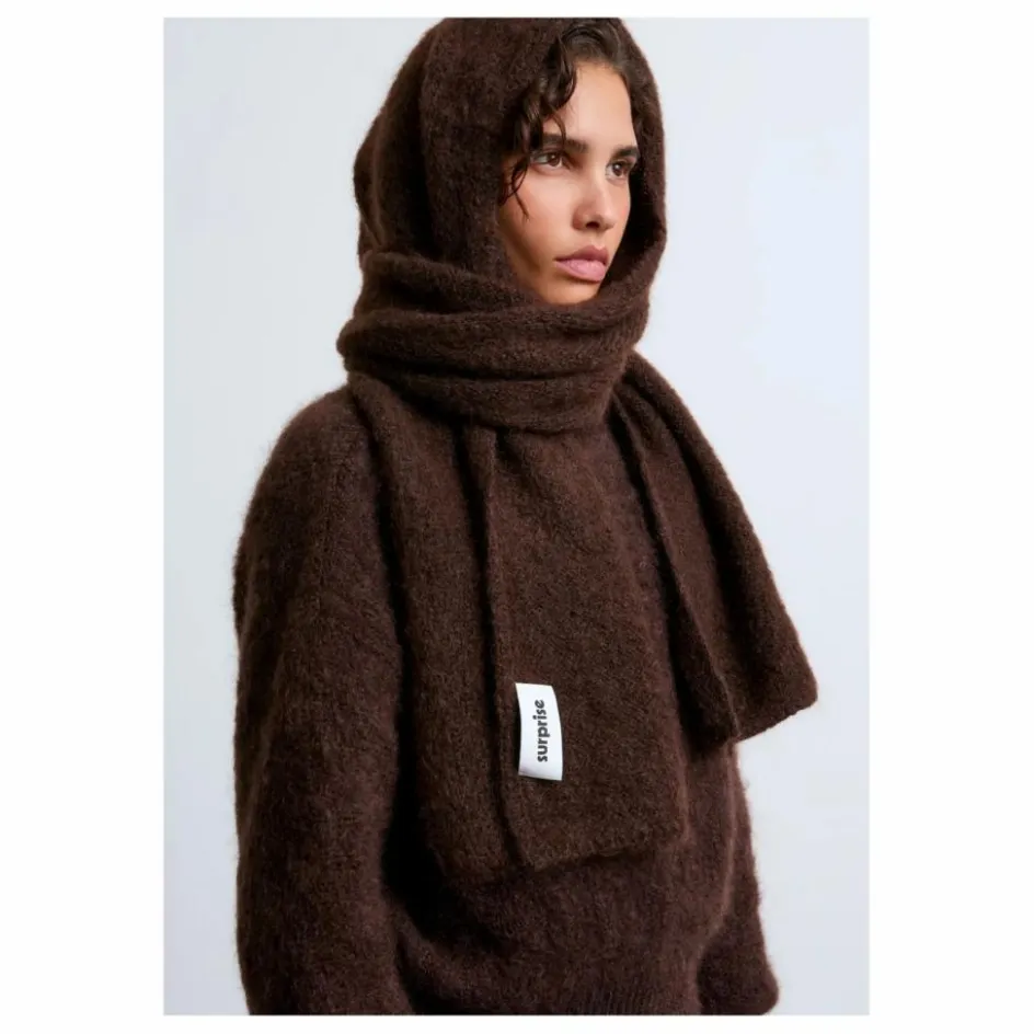 Hot Surprise Paris Echarpe Donna Super Kid Mohair | Chocolat