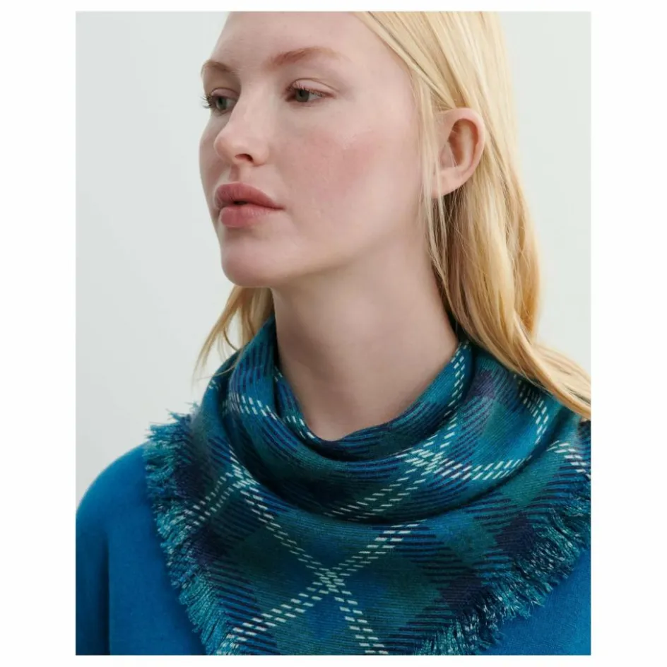 Bompard Echarpe Mini Carré Tartan Cachemire ||Femme Écharpes, Foulards