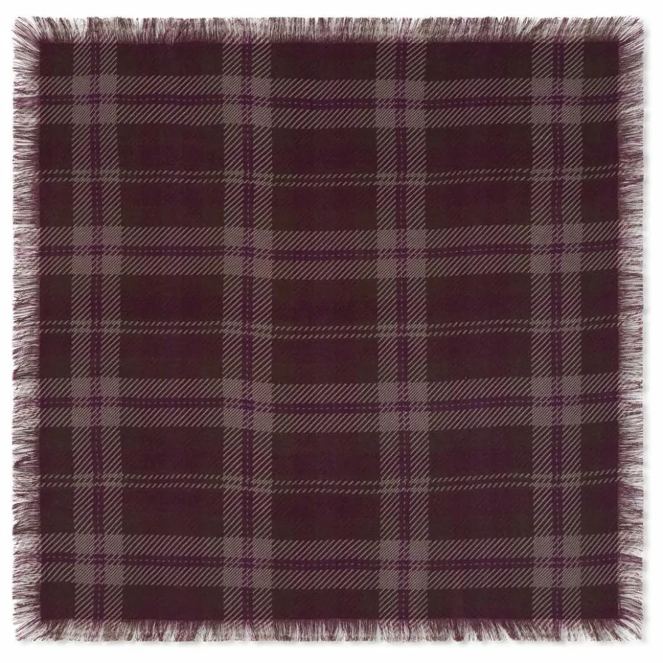 Bompard Echarpe Mini Carré Tartan Cachemire ||Femme Écharpes, Foulards