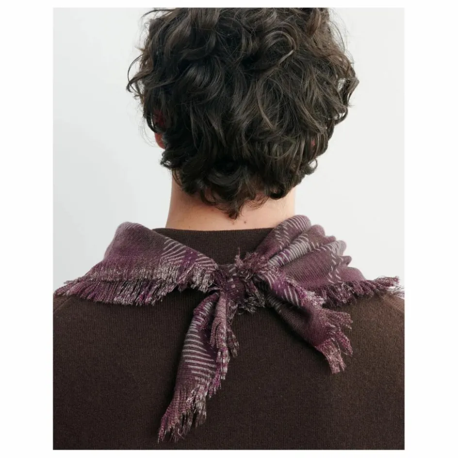 Bompard Echarpe Mini Carré Tartan Cachemire ||Femme Écharpes, Foulards