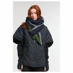 Clearance Mapoésie Echarpe Triangle Asta Alpaga Super Fine | Bleu nuit