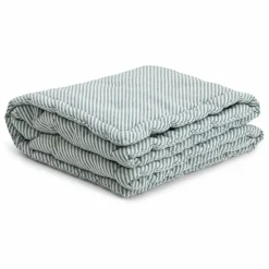 The Socialite Family Edredon Capriccio à rayures en jacquard de coton || Linge De Lit