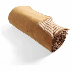 Clearance Le Monde Sauvage Edredon en velours Akiko Ocre