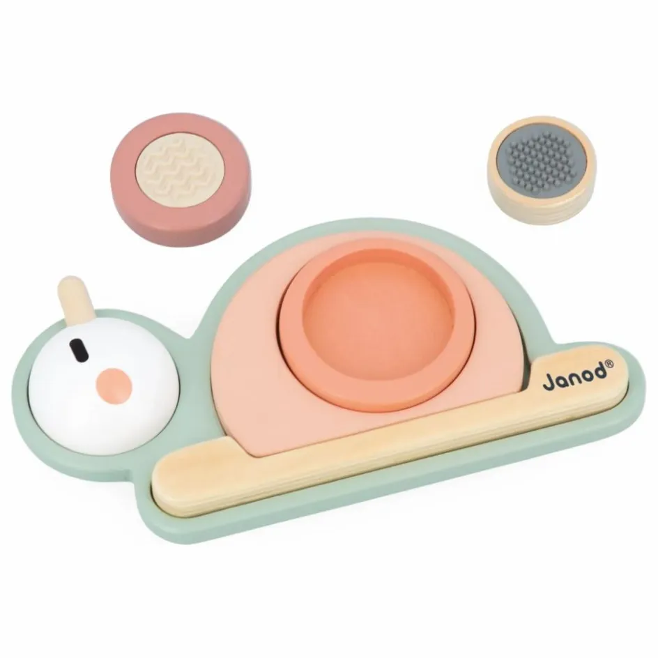 Janod Empilable Sensoriel Escargot| Jouets D'Éveil