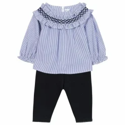 Outlet Tartine et Chocolat Ensemble Blouse et Legging | Bleu