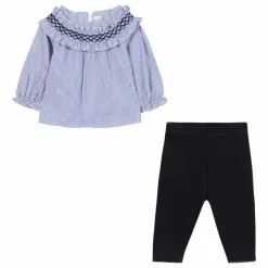 Outlet Tartine et Chocolat Ensemble Blouse et Legging | Bleu