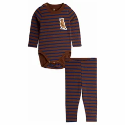 Mini Rodini Ensemble Body et Legging Oiseau Coton Bio || Bodies, Combinaisons|Combinaisons Et Bodies