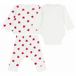 Petit Bateau Ensemble Body et Pyjama 2 Pièces Cœurs Coton Bio || Pyjamas, Sous-Vêtements|Pyjamas Et Bodies
