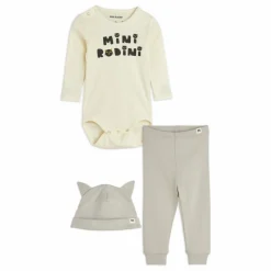 New Ensemble Body, Jogger et Bonnet Chat Coton Bio | Bodies, Combinaisons|Pyjamas Et Bodies