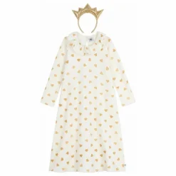 Enfant Petit Bateau Nuit, Sous-Vêtements*Ensemble Chemise de Nuit et Tiare Pailletée |