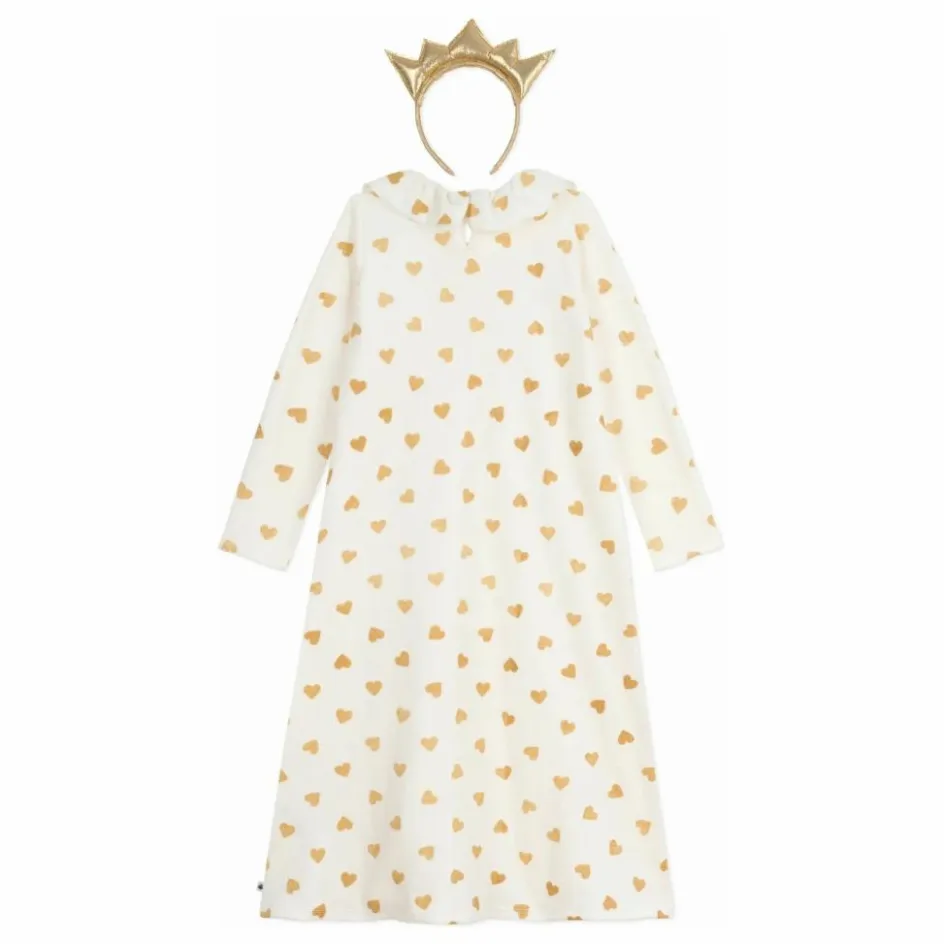 Enfant Petit Bateau Nuit, Sous-Vêtements*Ensemble Chemise de Nuit et Tiare Pailletée |