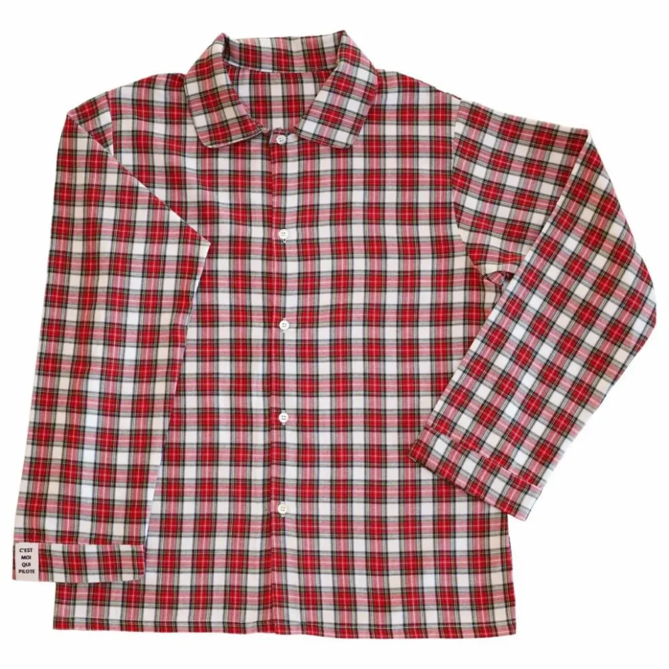 C'est moi qui pilote Ensemble Court Carreaux Tartan ||Femme Sous-Vêtements|Nuit