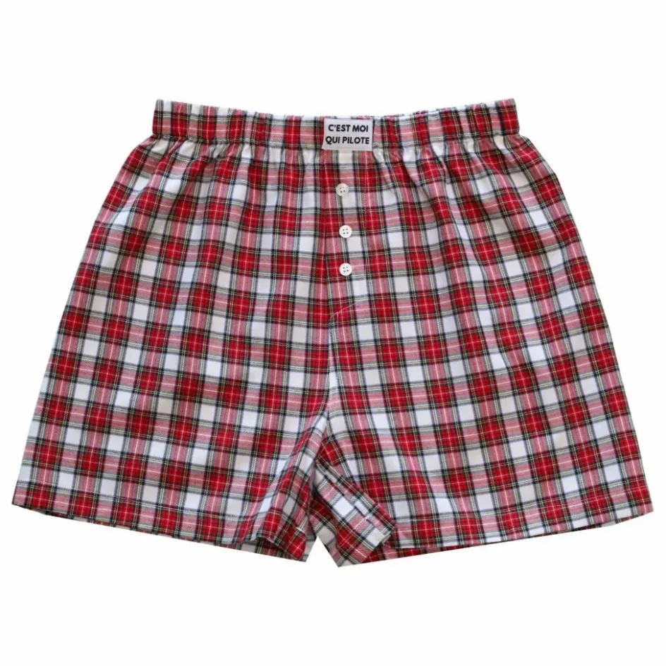 C'est moi qui pilote Ensemble Court Carreaux Tartan ||Femme Sous-Vêtements|Nuit