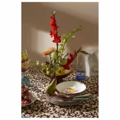 Sale Lisa Corti Ensemble d'assiettes Indian Tiger - Set de 3 | Rouge