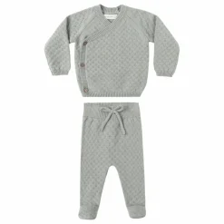 Quincy Mae Ensemble Gilet Pantalon et Béguin Maille Coton Bio || Bodies, Combinaisons|Combinaisons Et Bodies