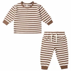 Quincy Mae Ensemble Pull et Pantalon Rayé Bamboo ||Enfant Combinaisons|Robes, Combinaisons