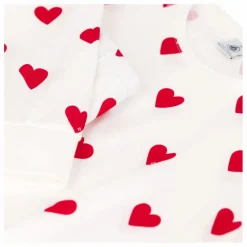Hot Petit Bateau Ensemble Pyjama Cœur - Collection Femme | Blanc