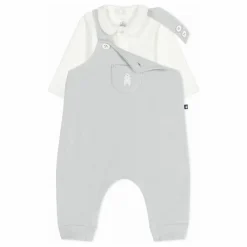 Petit Bateau Bodies, Combinaisons|Bodies, Combinaisons*Ensemble Salopette et Body Ours Coton Bio |