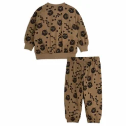 Mini Rodini Ensemble Sweat et Jogger Squiggly Cat Coton Bio || Bodies, Combinaisons|Combinaisons Et Bodies