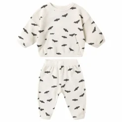 New Quincy Mae Ensemble Sweat et Jogger Bats Coton Bio | Ecru