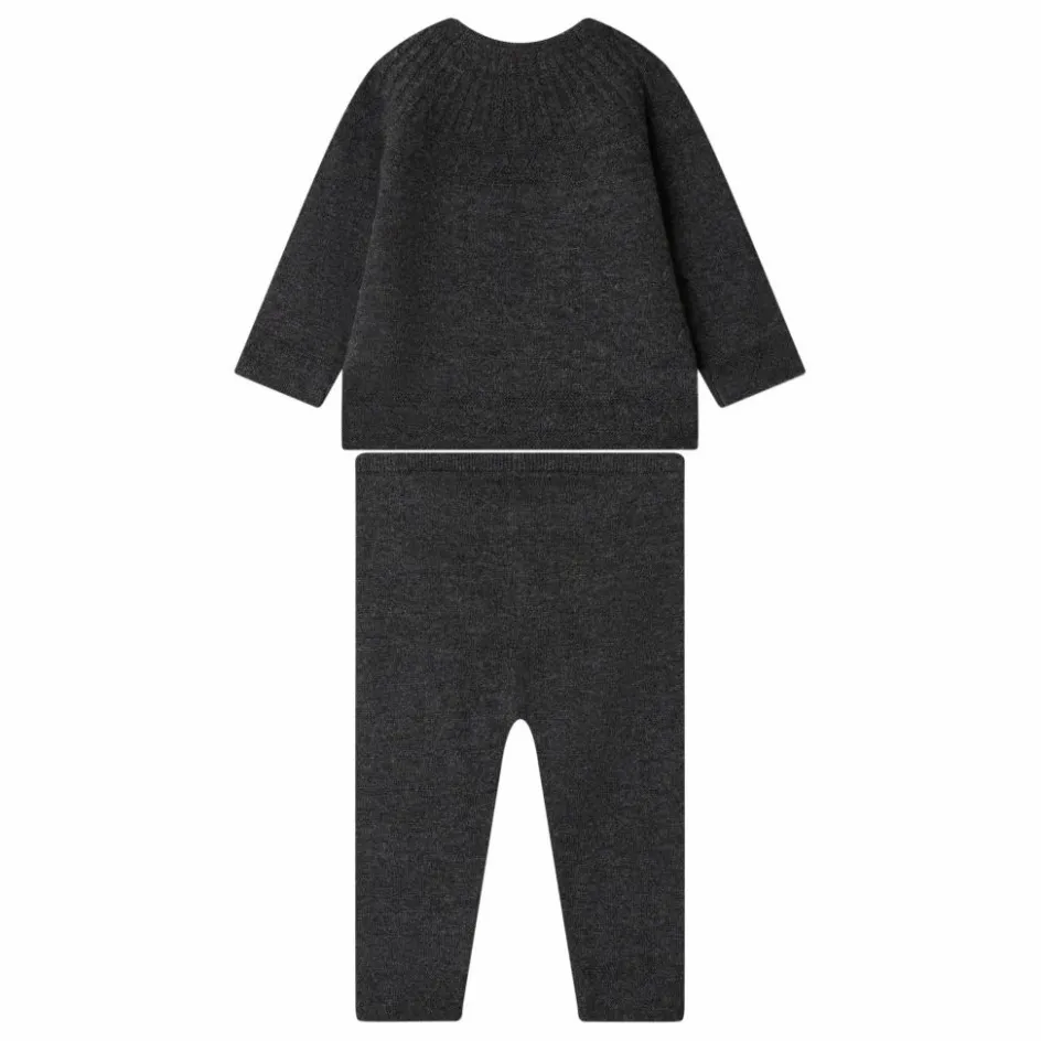 Bonpoint Ensemble Top et Legging Jina Laine | Gris anthracite