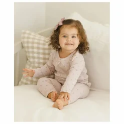 Enfant Quincy Mae Robes, Combinaisons|Bodies, Combinaisons*Ensemble T-shirt et Legging Pointelle Coton Bio | Lilas