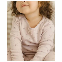 Enfant Quincy Mae Robes, Combinaisons|Bodies, Combinaisons*Ensemble T-shirt et Legging Pointelle Coton Bio | Lilas
