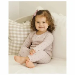 Enfant Quincy Mae Robes, Combinaisons|Bodies, Combinaisons*Ensemble T-shirt et Legging Pointelle Coton Bio | Lilas