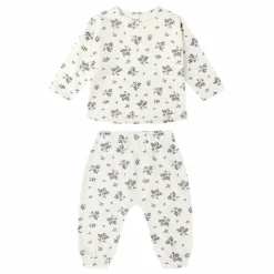 Discount Rylee + Cru Ensemble T-shirt et Pantalon Fleuri | Ecru