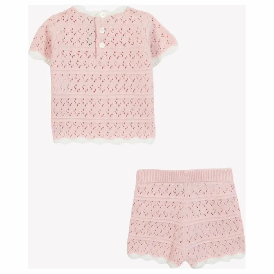 Tartine et Chocolat Ensemble T-shirt et Short Pointelle || Bodies, Combinaisons|Combinaisons Et Bodies