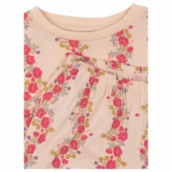Outlet Konges Sløjd Ensemble T-Shirt et Short Famo Volant Coton Bio | Rose pâle
