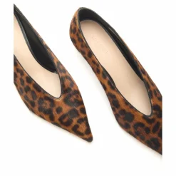 Femme Le Monde Beryl Chaussures À Talons*Escarpins Babouche Léopard Poils de Veau |