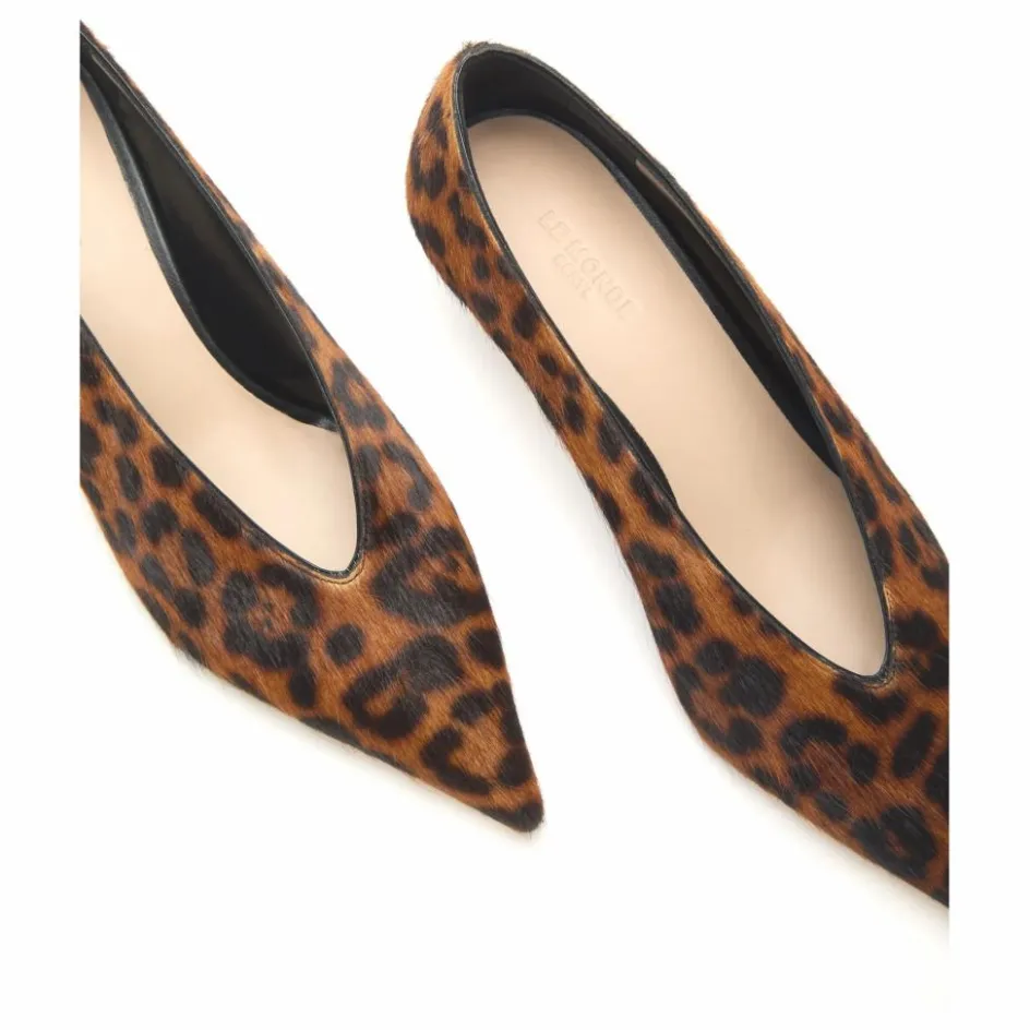 Femme Le Monde Beryl Chaussures À Talons*Escarpins Babouche Léopard Poils de Veau |
