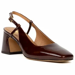Femme Bobbies Chaussures À Talons*Escarpins Maddie Cuir Verni Froissé |