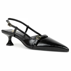 Bobbies Escarpins Reem Cuir Verni Froissé ||Femme Chaussures À Talons
