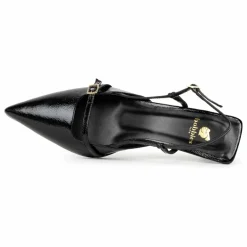 Bobbies Escarpins Reem Cuir Verni Froissé ||Femme Chaussures À Talons