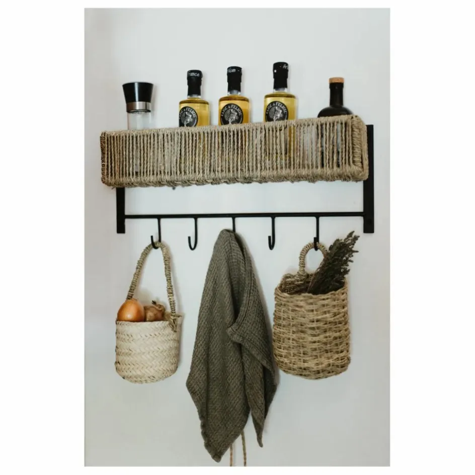 Online Etagère en métal et feuille de palmier | Meubles De Rangement