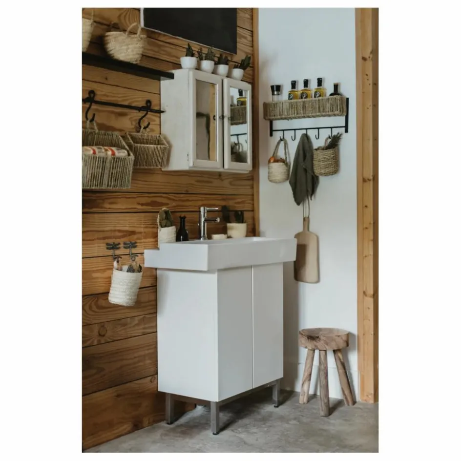 Online Etagère en métal et feuille de palmier | Meubles De Rangement